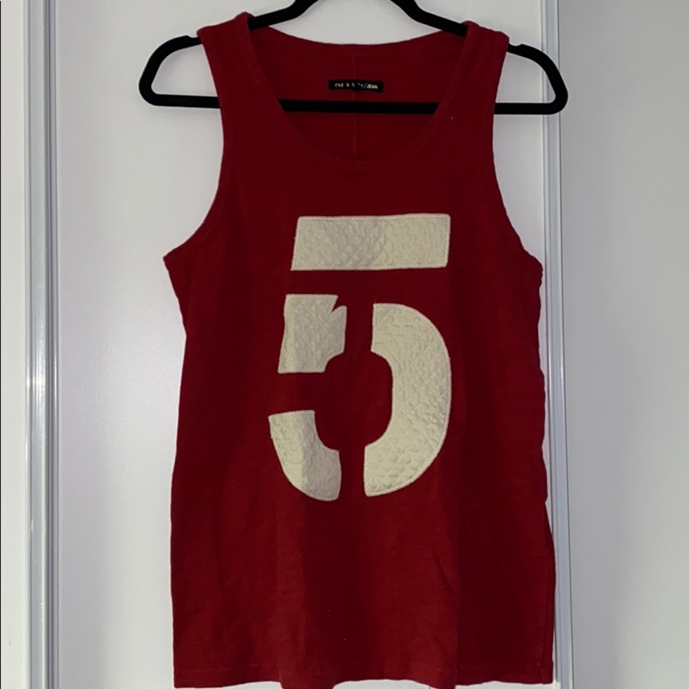 Rag and Bone Jean Medium red cotton sleeveless top